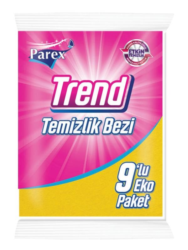 PAREX TRENDY TEMİZLİK BEZİ 9LU
