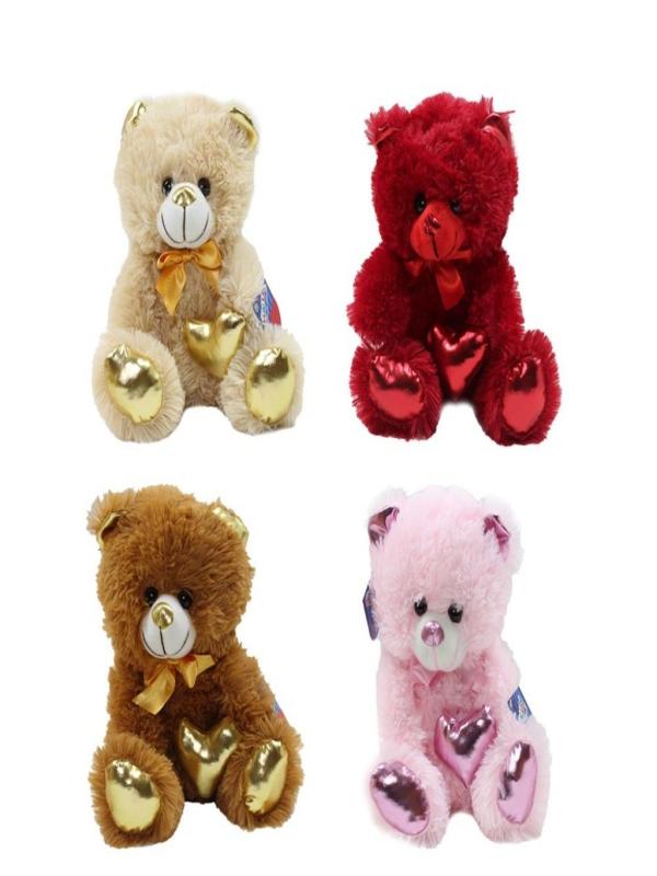 PELUŞ 30 CM PARLAK KALPLİ AYI PL62500