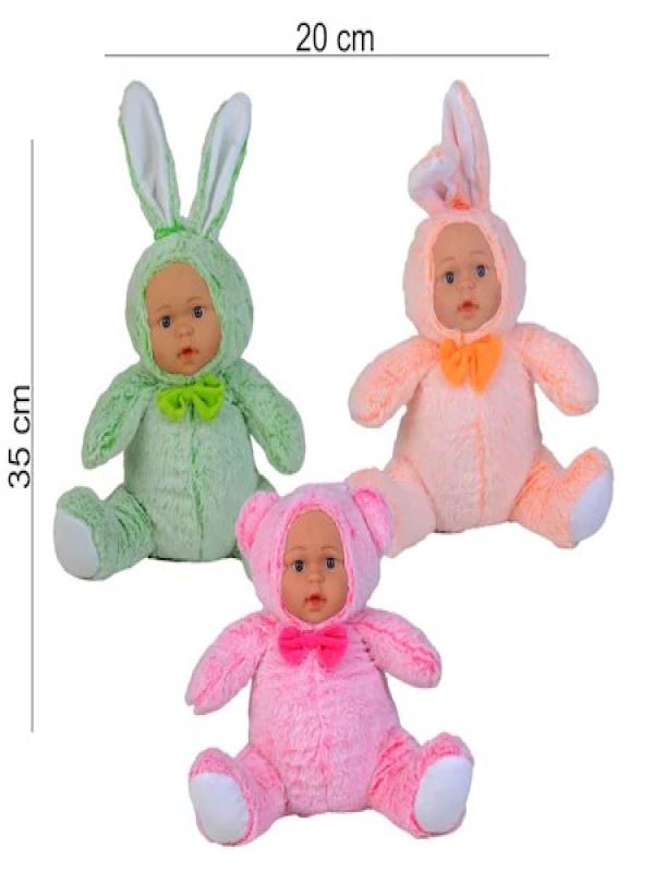 PELUŞ 35 CM BEBEK YÜZLÜ HAYVANLAR PL62581