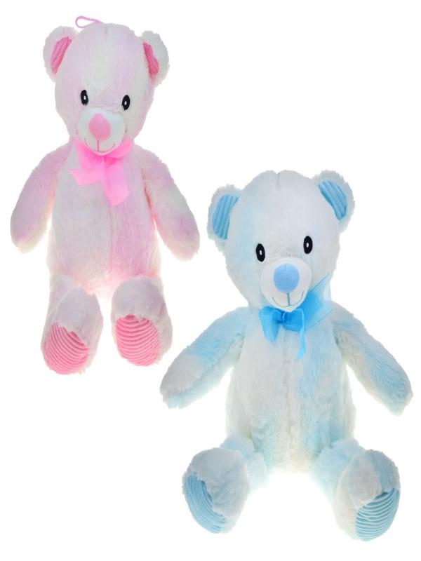 PELUŞ 40 CM MAVİ-PEMBE AYI PL62422