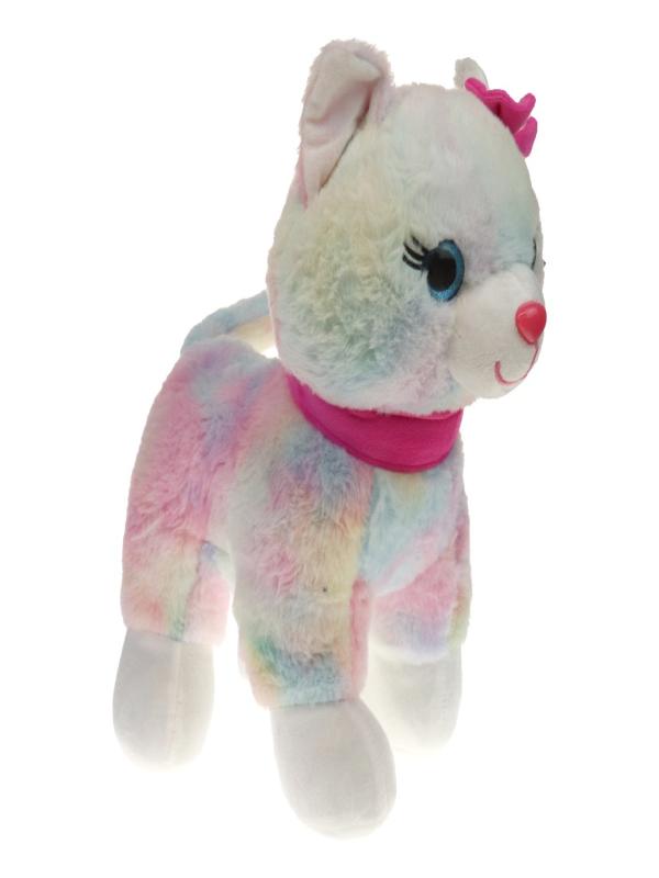 PELUŞ 40 CM PEMBE TOKALI KEDİ PL62555