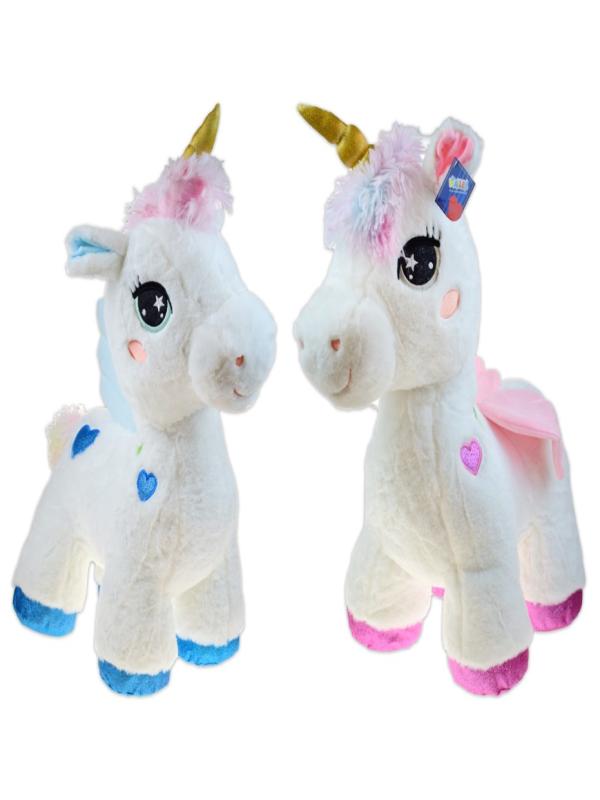 PELUŞ 55 CM DÖRT AYAK BOYNUZLU AT PL63039