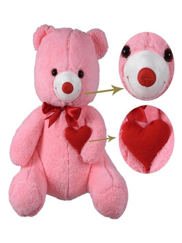 PELUŞ 80 CM KALPLİ AYI PL62531