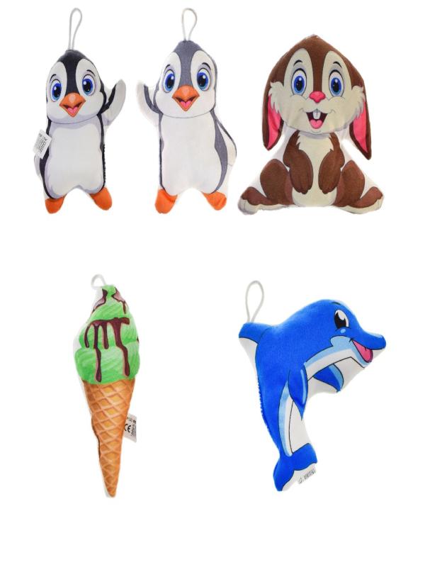 PELUŞ BASKILI KÜÇÜK BOY KARIŞIK HAYVANLAR