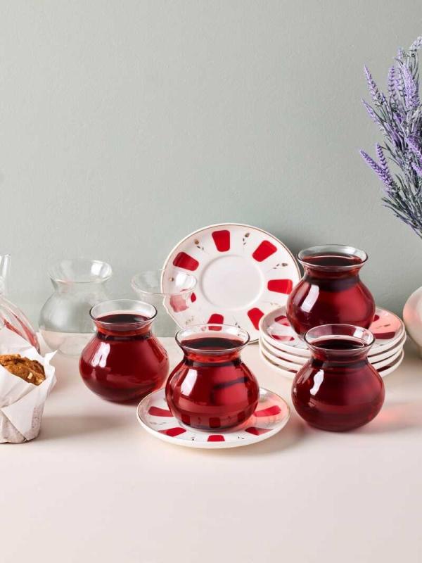 PEROTTİ FİLİZ CAM ÇAY SETİ 12 PRÇ 17898