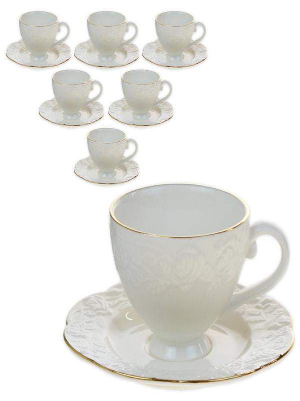 PEROTTİ PORSELEN 6 LI FİNCAN TAKIMI YALDIZLI 11918