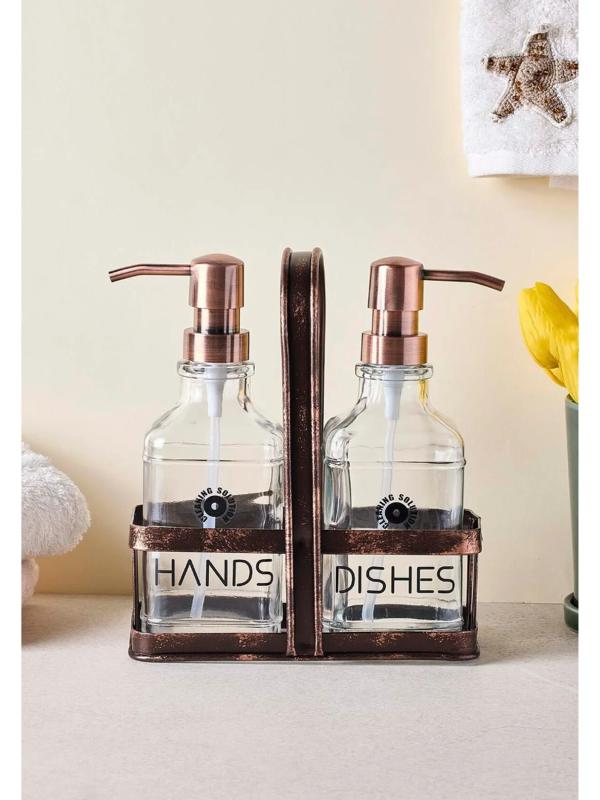 PEROTTİ RAME METAL STANDLI SIVI SABUNLUK 2 Lİ 500 ML 18054