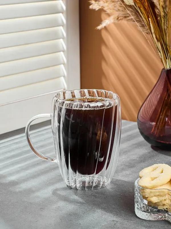 PEROTTİ STRİPE 450 ML ÇİFT CİDARLI KUPA 15552