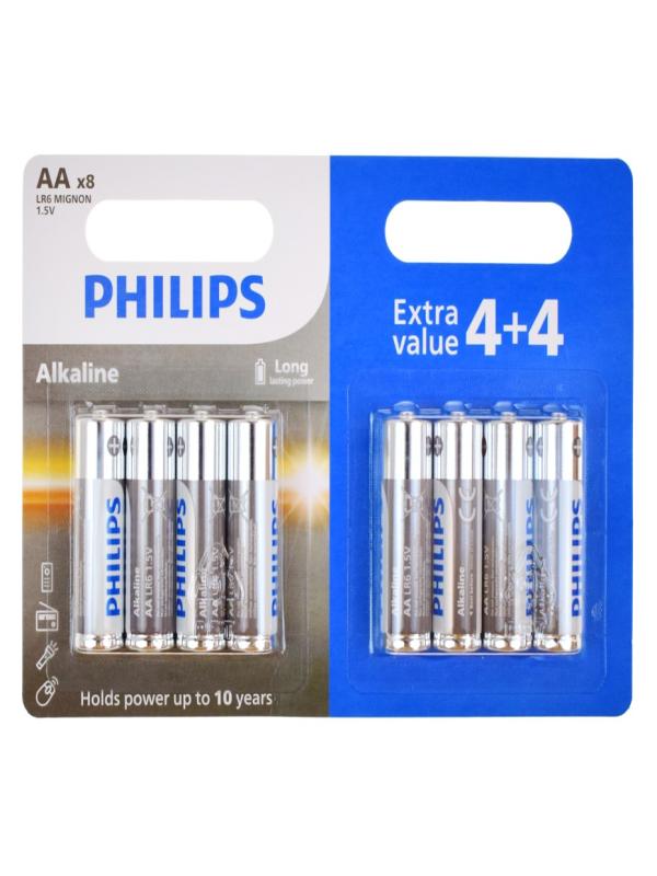 PHİLİPS ALKALİN 4+4 LÜ KALEM PİL AA
