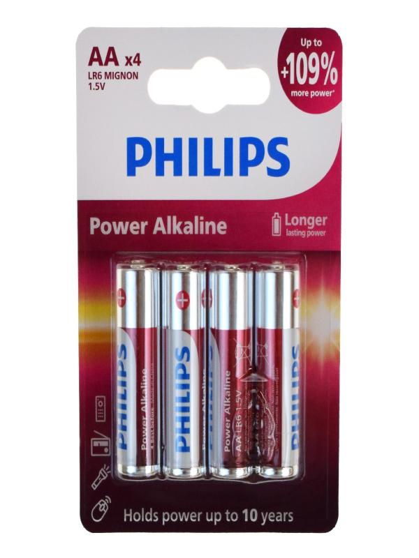 PHİLİPS POWER ALKALİN 4 LÜ BLİSTER KALEM PİL AA