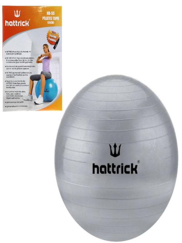 PİLATES TOPU 55 CM+POMPA - GRİ HB55