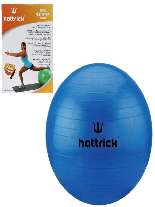 PİLATES TOPU 55 CM+POMPA - MAVİ HB55