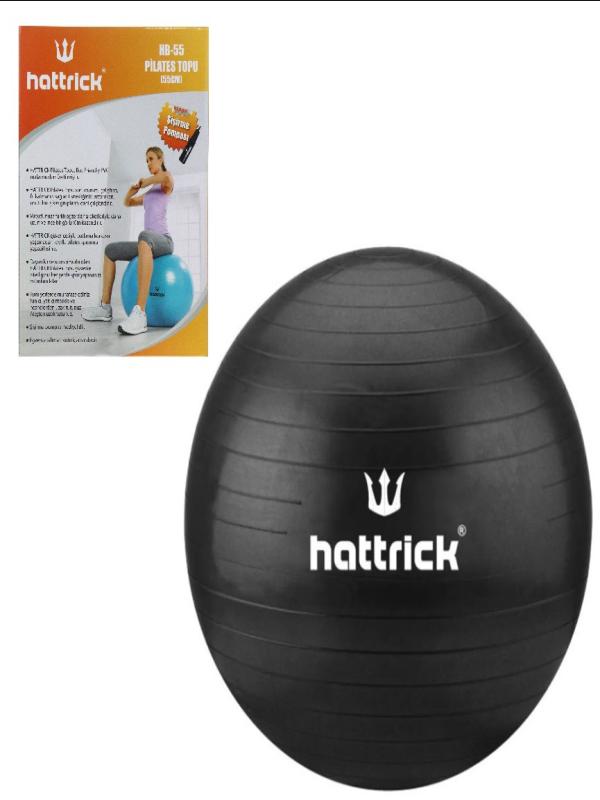 PİLATES TOPU 55 CM+POMPA - SİYAH HB55