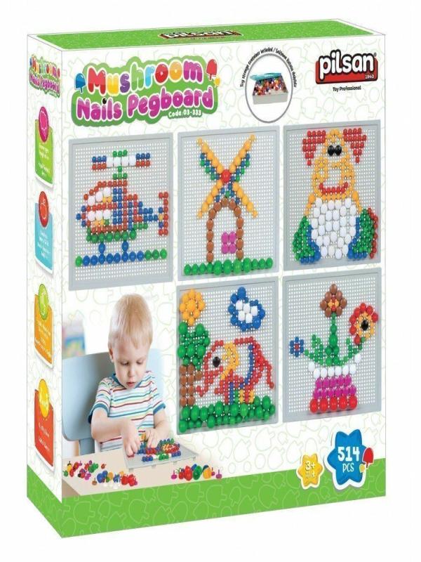 PİLSAN EĞİTİCİ MANTAR VE DÜĞMELER 512 PARÇA