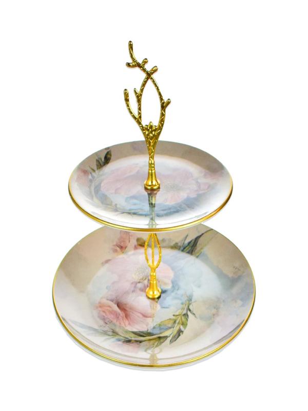 PİNK SERAMİK 2 KATLI KURABİYELİK  G4330