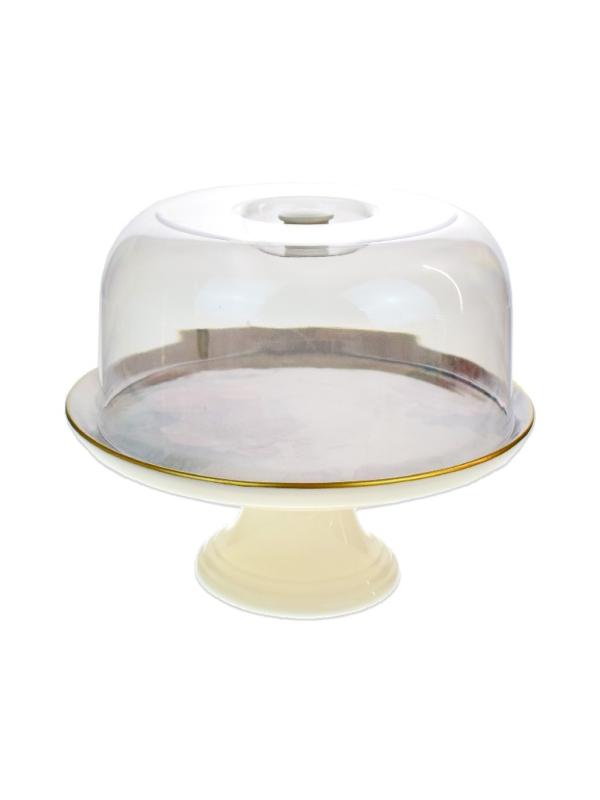 PİNK SERAMİK AYAKLI KEK FANUSU G4333