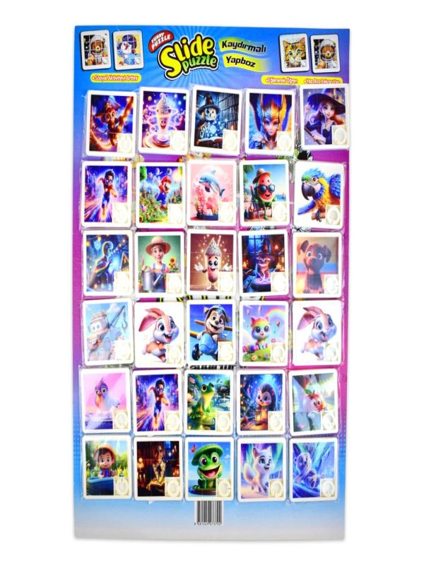 PLASTİK OYUNCAK KAYDIRMALI PUZZLE