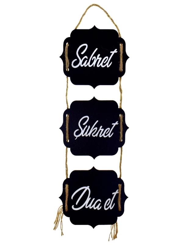 PLEXİ İPLİ SABRET ŞÜKRET TABLO