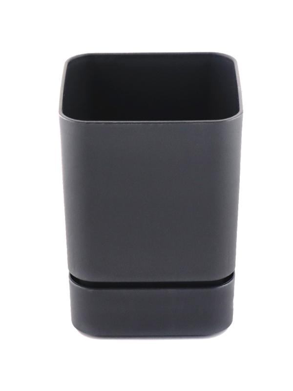 POLİWORK BEGONYA KARE SAKSI ANTRASİT 13CM