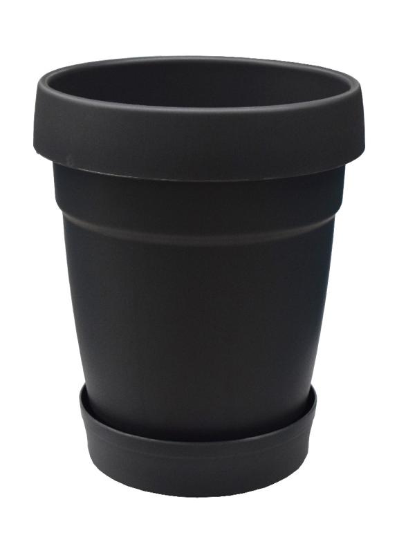 POLİWORK MANOLYA SAKSI ANTRASİT 34CM