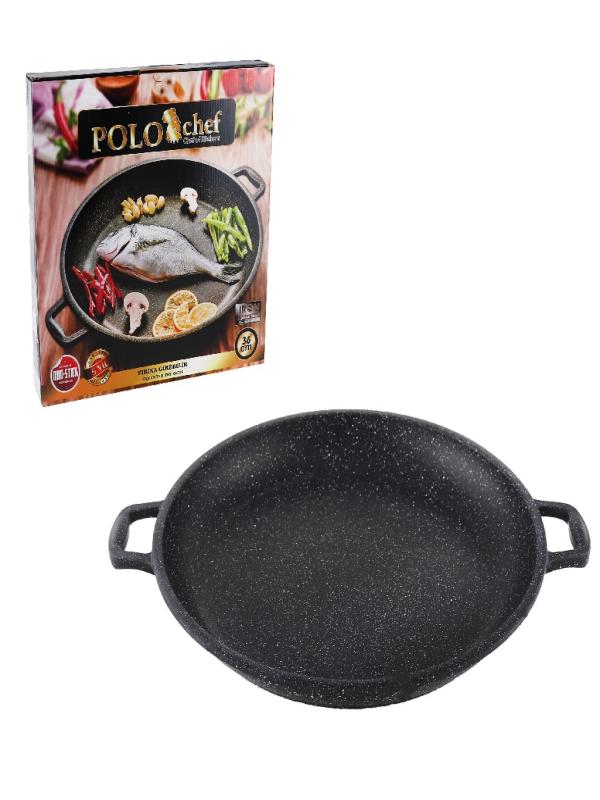 POLOCHEF IRON DÖKÜM ÇİFT KULP TAVA 36 CM
