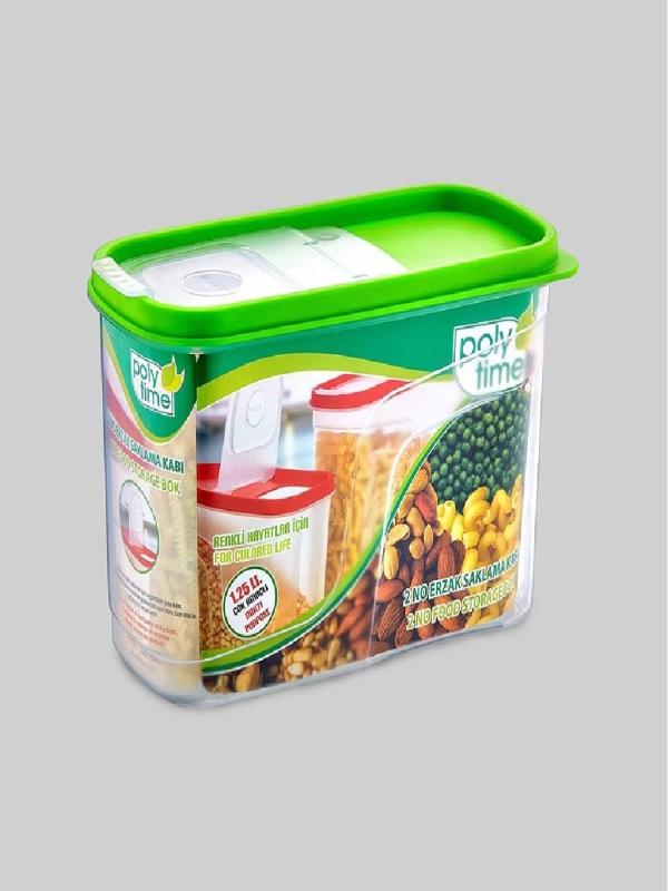 POLYTİME ERZAK SAKLAMA KABI 1,25LT NO:2 E-391