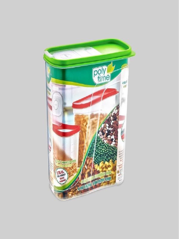 POLYTİME ERZAK SAKLAMA KABI 2,75LT NO:4 E-393