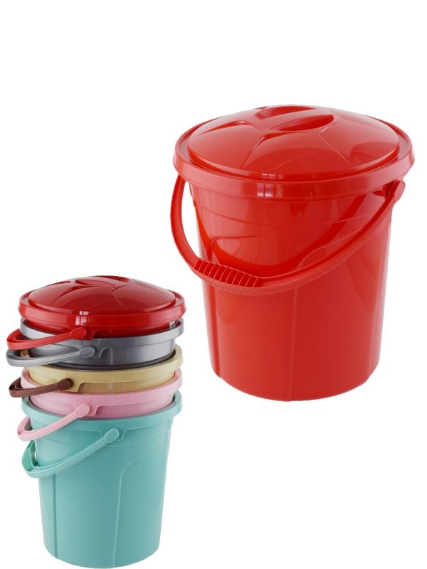 POLYTİME SU KOVASI KAPAKLI RENKLİ 10LT NO:3 E-315