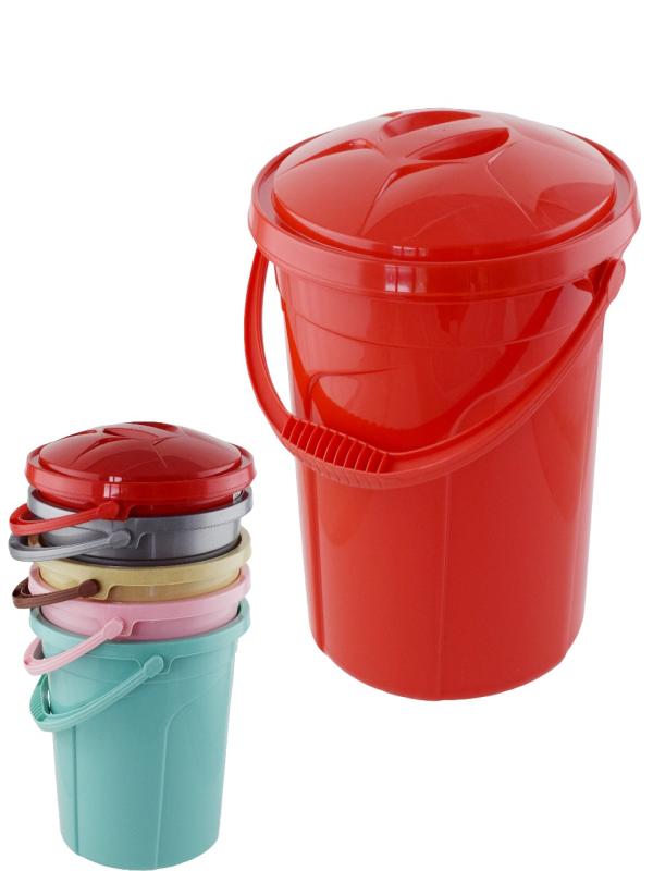 POLYTİME SU KOVASI KAPAKLI RENKLİ 15LT NO:4 E-316