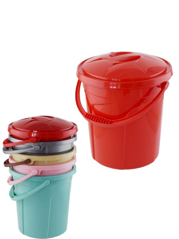 POLYTİME SU KOVASI KAPAKLI RENKLİ 5LT NO:2 E-314