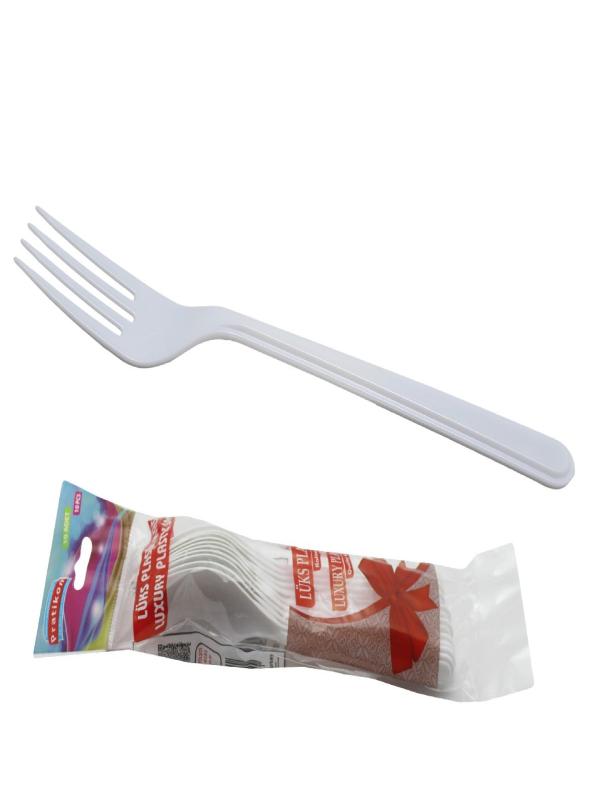 PRATİKON LÜKS PLASTİK ÇATAL 10 LU PR1152