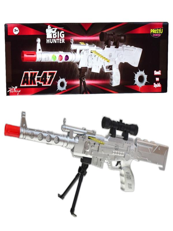 PRESTİJ KUTULU PİLLİ IŞIKLI AK-47 TÜFEK FAB(6868)