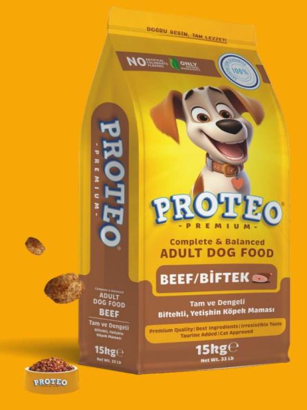 PROTEO BİFTEKLİ KÖPEK MAMASI 15 KG