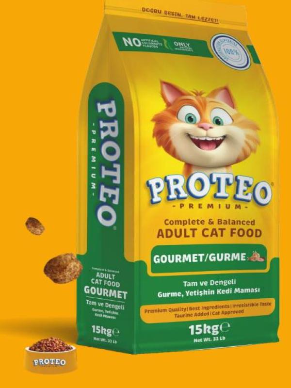 PROTEO GURME KEDİ MAMASI 15 KG