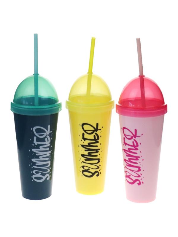 QLUX SUMMER PİPETLİ BARDAK L-850