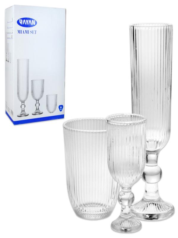 RAYAN MIAMI BARDAK SET 18 PRÇ RYG9070