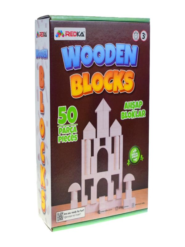 REDKA AHŞAP BLOKLAR 50 PARÇA RD5670