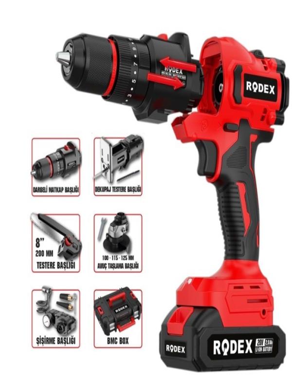 RODEX AKÜLÜ MATKAP 5 FONKSİYONLU 20V RDX2705