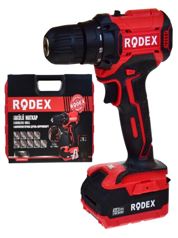 RODEX AKÜLÜ VİDALAMA VE DELME MAKİNESİ 18V RDX3365A
