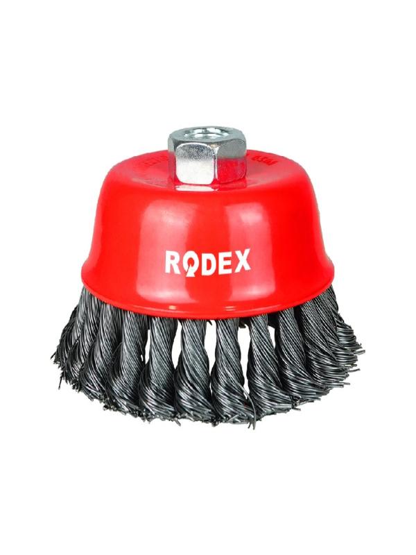 RODEX BURMALI ÇANAK FIRÇA 100MM FRB100