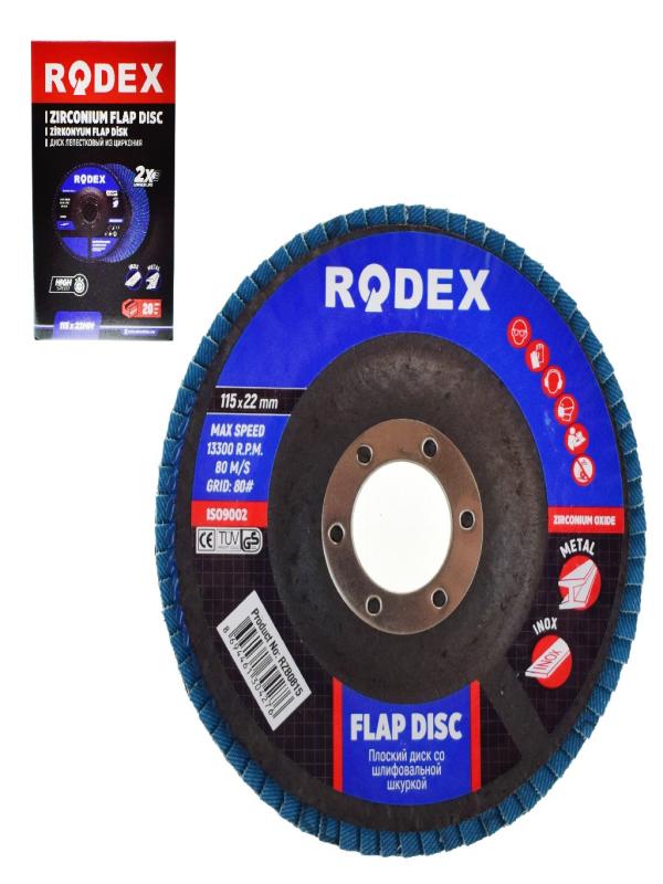 RODEX FLAP DİSK ZİRKONYUM 155*22MM 40 KUM RZB0415