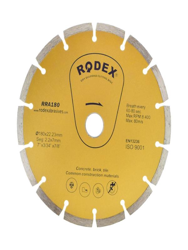 RODEX SOKETLİ ELMAS TESTERE 180*22MM RRA180