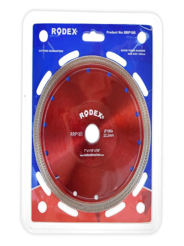 RODEX TURBO KANALLI ELMAS TESTERE 180*22MM RRP180