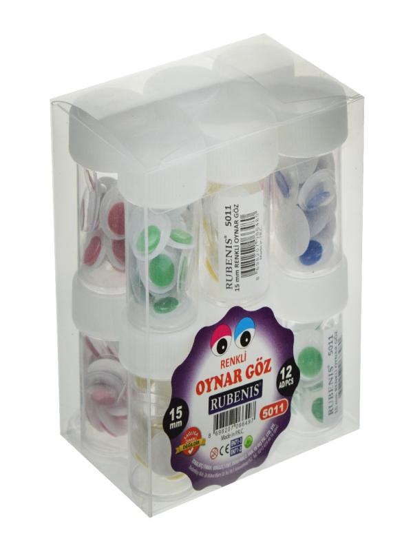 RUBENIS 15 MM RENKLİ OYNAR GÖZ 5011