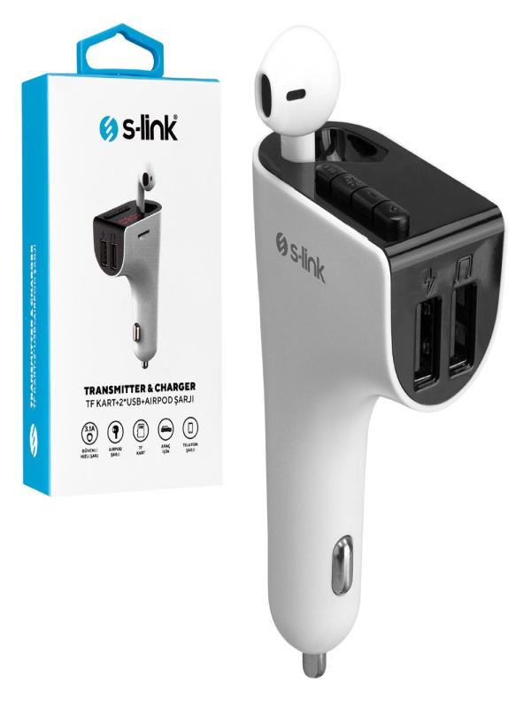 S-LİNK BT KULAKLIK VE TF+USB FM TRANSMİTTER SL-BT245