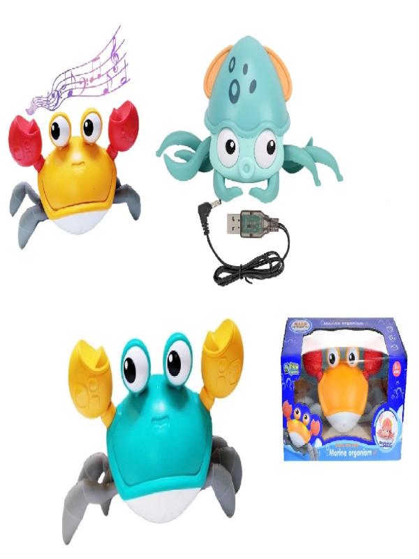 SESLİ IŞIKLI ŞARJLI SENSÖRLÜ YENGEÇ-AHTAPOT QC1Y