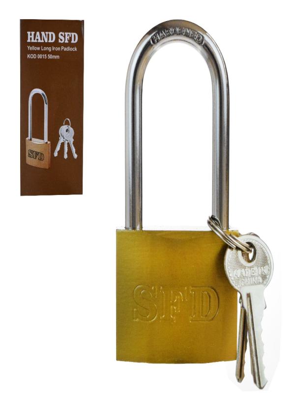SFD SARI UZUN ASMA KİLİT 50 MM