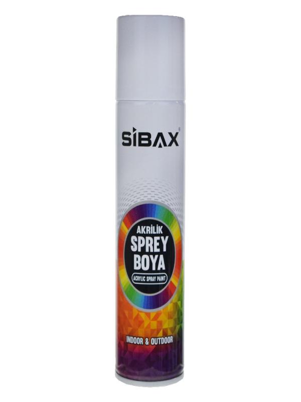 SİBAX AKRİLİK SPREY BOYA 250ML PARLAK BEYAZ RAL9010