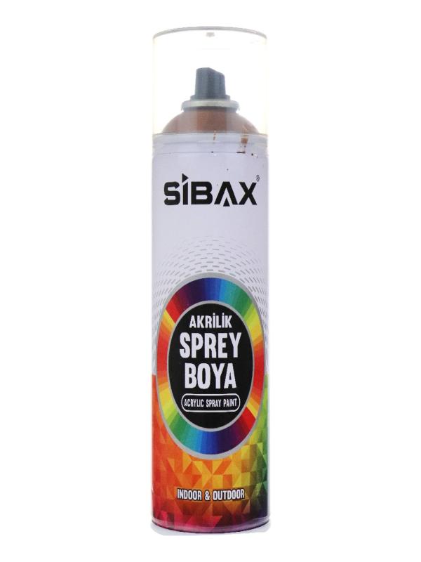 SİBAX AKRİLİK SPREY BOYA 400ML AÇIK KAHVE RAL8003