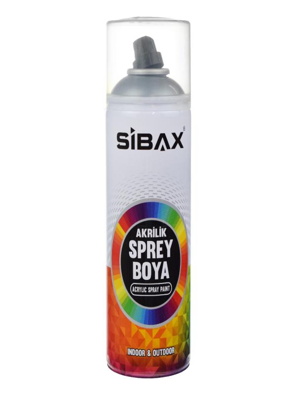 SİBAX AKRİLİK SPREY BOYA 400ML METALİK JANT GÜMÜŞ 0360